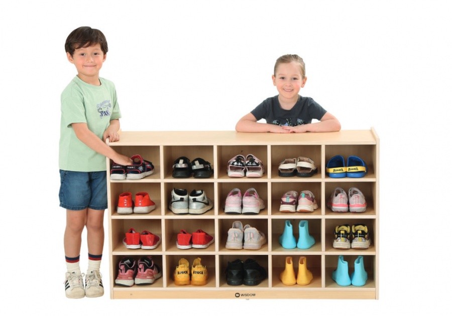 Wisdom Kindergarten Schuhregal für 20 Paar Schuhe Wisdom Kindergarten Schuhregal für 20 Paar Schuhe (Zoom)