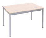 Betzold EDV-Tisch mit Blechkanal, Vierkantrohr Tischbeine