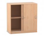 Flexeo Schiebetürenschrank, 4 Fächer, Mittelwand, Breite 94,4 cm  (Zoom)