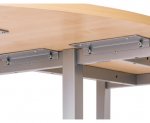 Flexeo Schreibtisch (Breite 200 cm) mit Anbau und Viertelkreis Schreibtisch (Breite 200 cm) mit Anbau und Viertelkreis 3 (Zoom)