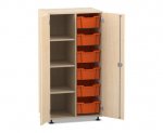 Flexeo Schrank PRO, 2 Reihen, 6 Boxen Gr. M, 4 Fächer links  (Zoom)