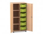 Flexeo Schrank PRO, 2 Reihen, 6 Boxen Gr. M, 4 Fächer links  (Zoom)