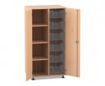 Flexeo Schrank PRO, 2 Reihen, 6 Boxen Gr. M, 4 Fächer links  (Zoom)