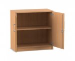 Flexeo Drehtüren-Schrank, 2 Fächer = 2 Ordnerhöhen  (Zoom)