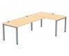 Flexeo Schreibtisch (Breite 140 cm) mit Anbau