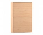 Flexeo Rollladenschrank, 12 Fächer, Mittelwand, 2 Türen, Breite 126,4 cm  (Zoom)