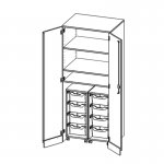 Conen Garagenschrank mit 2 Containern mit je 4 hohen ErgoTray Boxen Garagenschrank mit 2 Containern mit je 4 hohen ErgoTray Boxen 2 (Zoom)