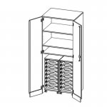 Conen Garagenschrank mit 2 Containern mit je 8 flachen ErgoTray Boxen Garagenschrank mit 2 Containern mit je 8 flachen ErgoTray Boxen 2 (Zoom)