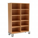 Conen Schrank mit Mittelwand und 10 Fchern, fahrbar