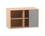 Flexeo Rollladen-Aufsatzschrank, 4 Fächer, Breite 94,4 cm  (Zoom)