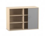 Flexeo Rollladen-Aufsatzschrank, 6 Fcher, Breite: 126,4 cm