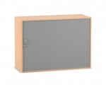 Flexeo Rollladen-Aufsatzschrank, 6 Fächer, Breite: 126,4 cm  (Zoom)