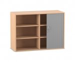 Flexeo Rollladen-Aufsatzschrank, 6 Fächer, Breite: 126,4 cm  (Zoom)