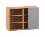 Flexeo Rollladen-Aufsatzschrank, 6 Fächer, Breite: 126,4 cm  (Zoom)