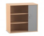 Flexeo Rollladen-Aufsatzschrank, 3 Fächer, Breite 94,4 cm  (Zoom)