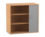 Flexeo Rollladen-Aufsatzschrank, 3 Fächer, Breite 94,4 cm  (Zoom)